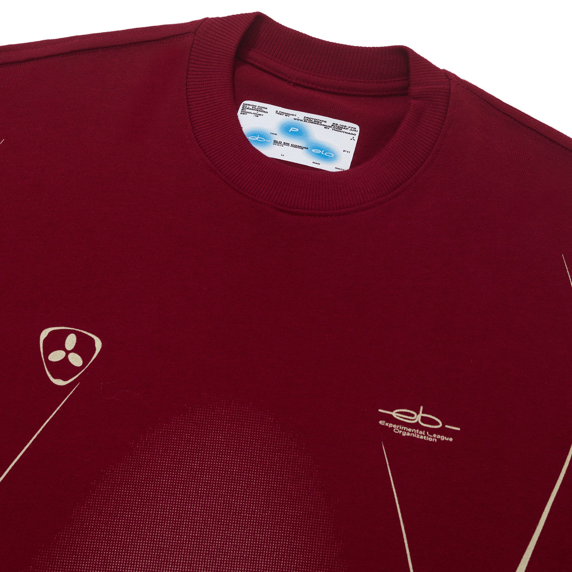Camiseta Elo Oversized Sport Club Vinho