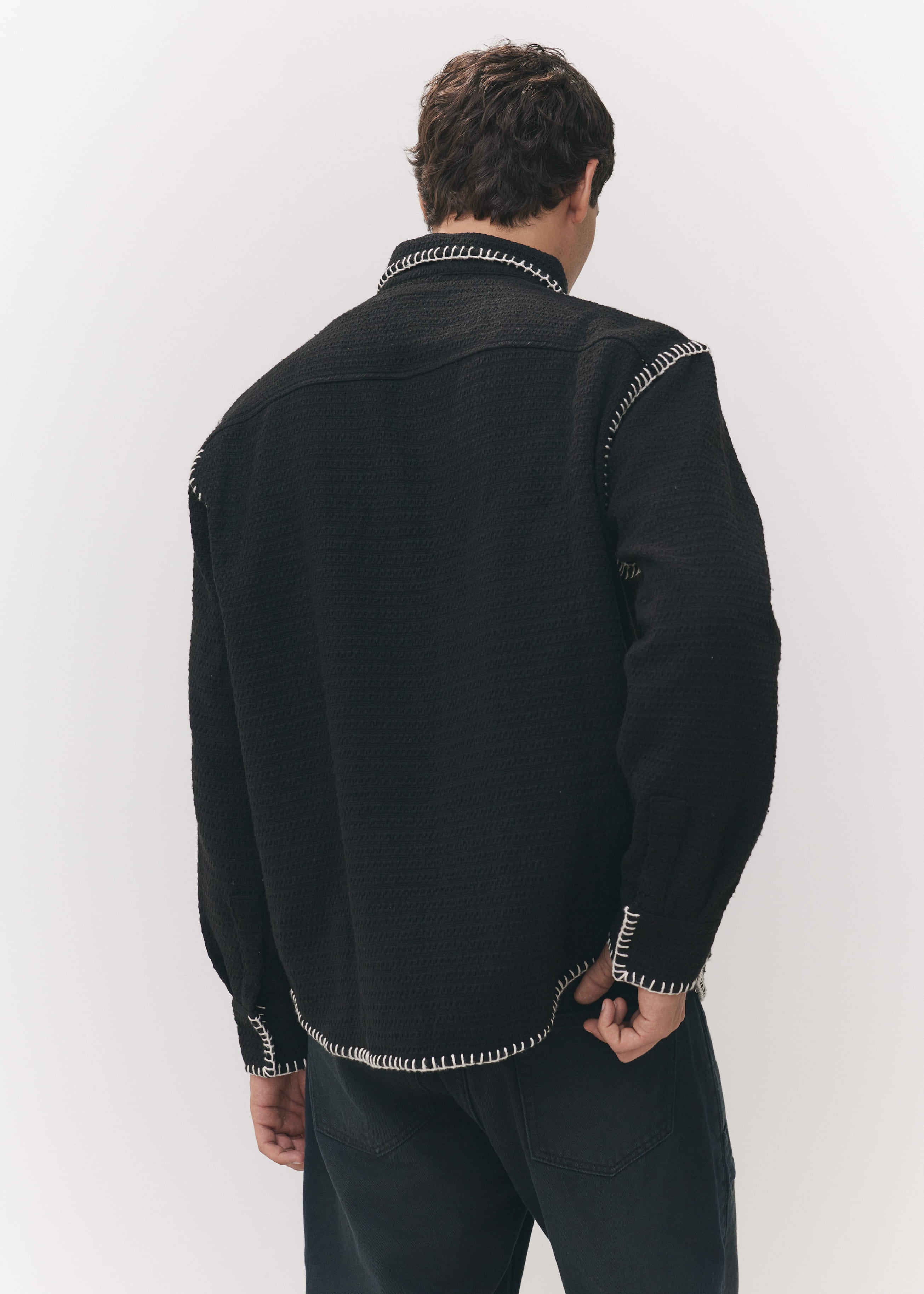 Camisa Garré Tweed Paris Preta