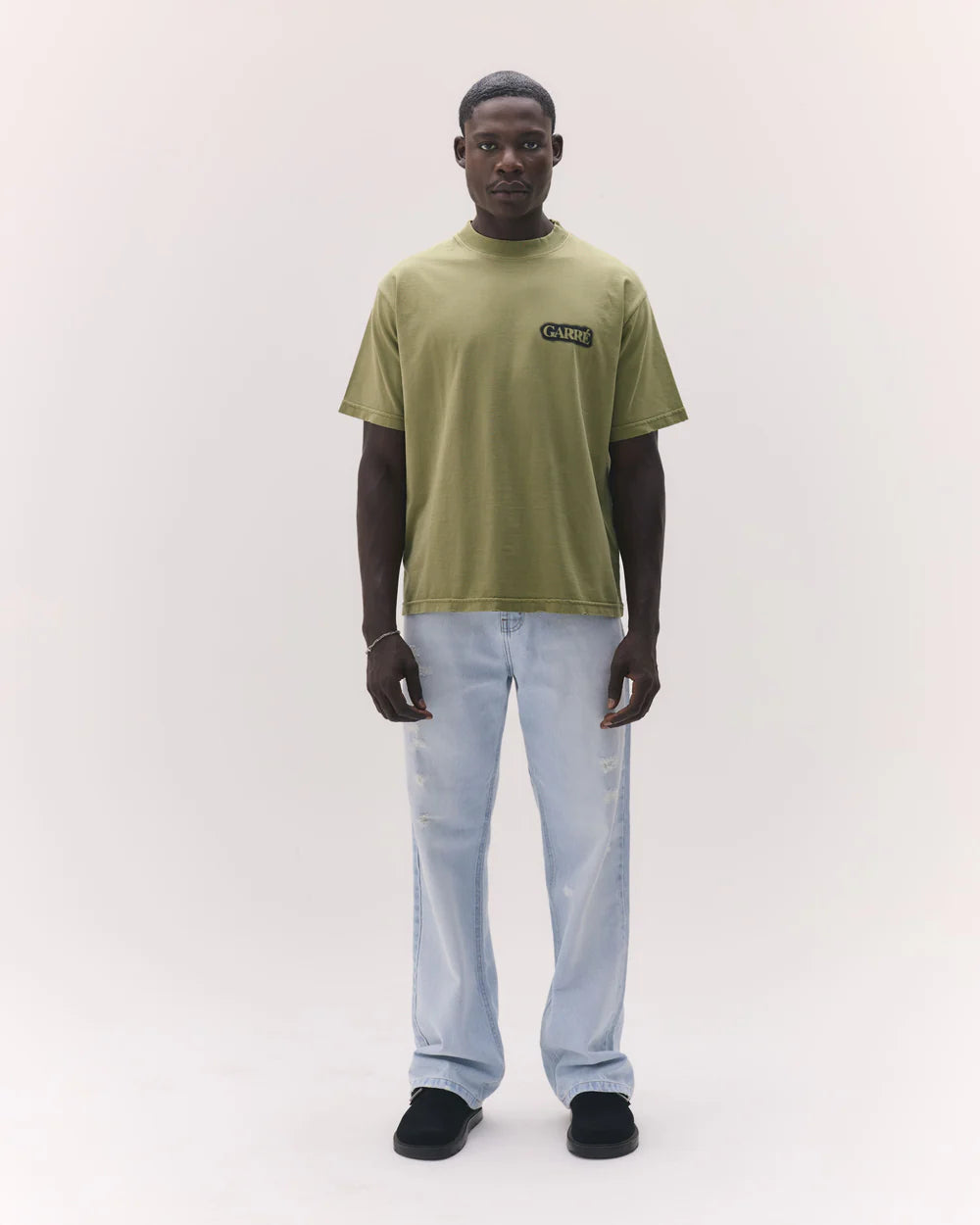 Camiseta Garré Disruptive Logo Militar Verde