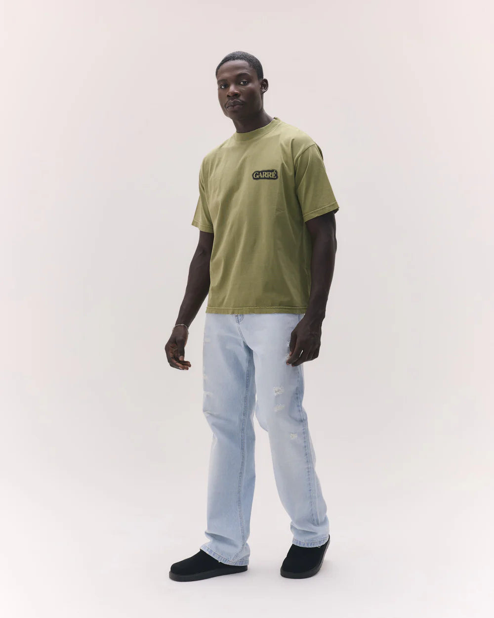 Camiseta Garré Disruptive Logo Militar Verde