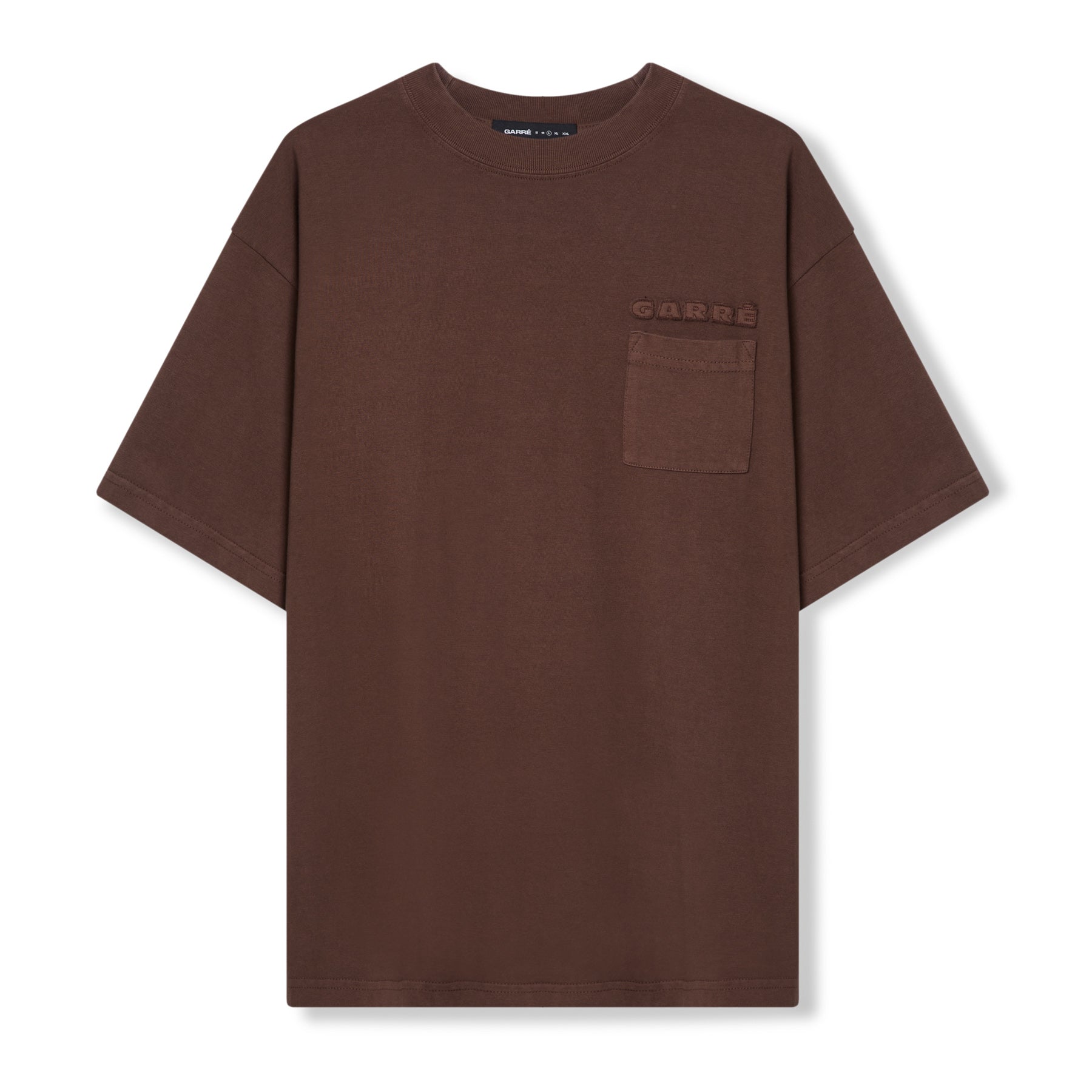 Camiseta Garré Embroidery Pocket Logo Marrom