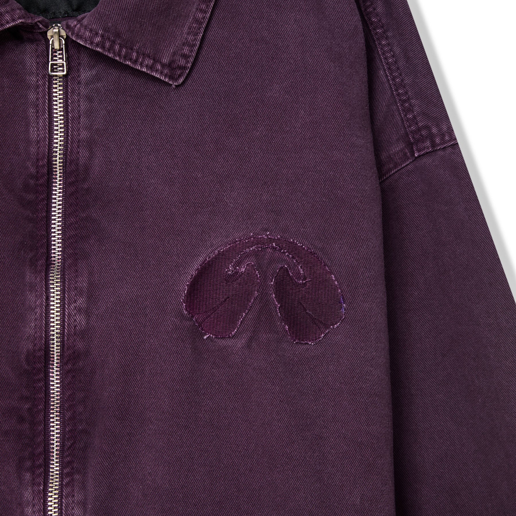 Jaqueta Garré Twill Zip Roxa