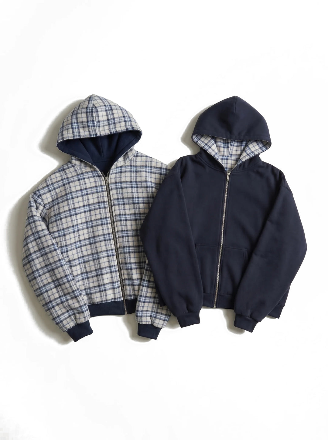 Moletom Sow Reversible Plaid Marinho