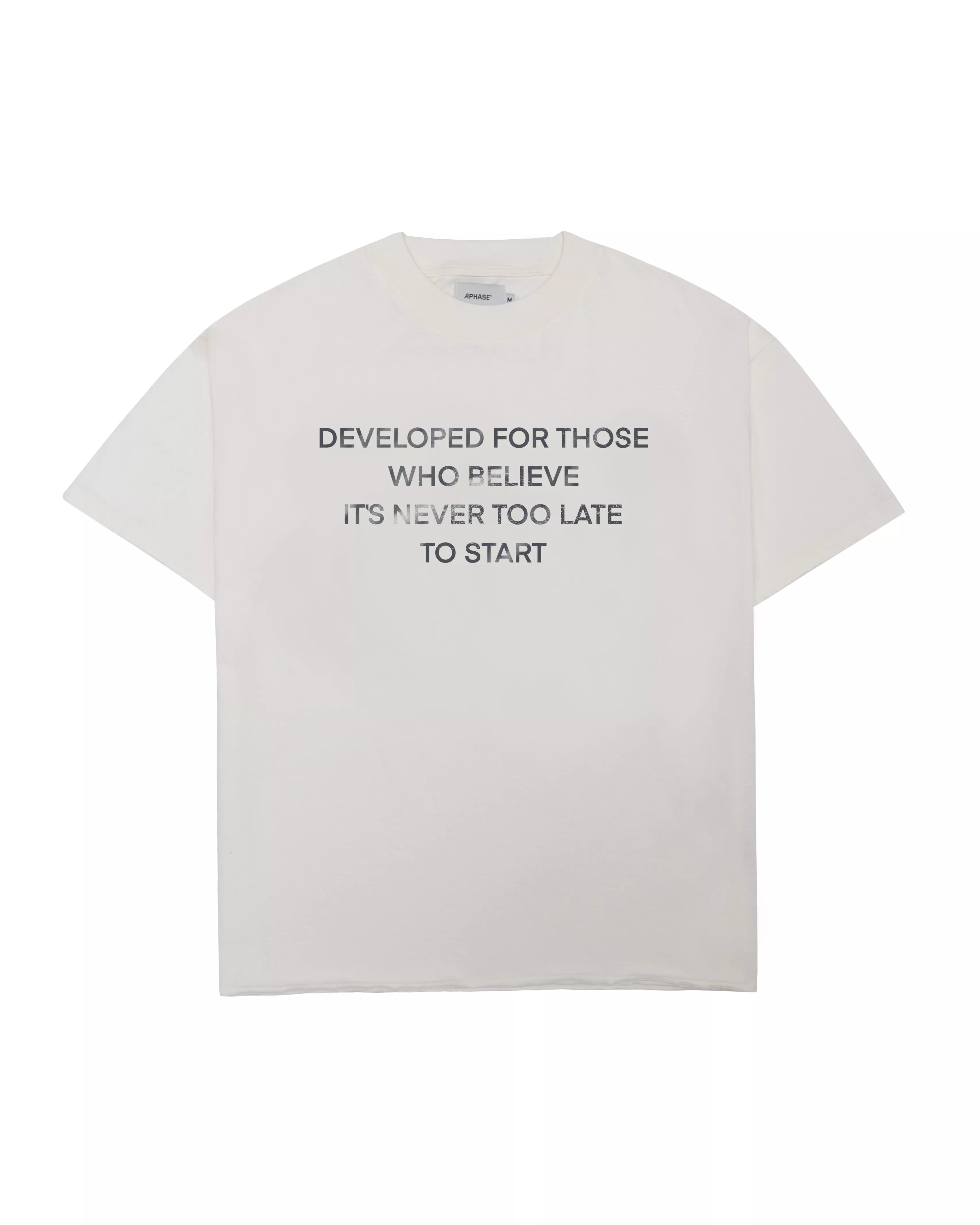 Camiseta Aphase Slogan Off White