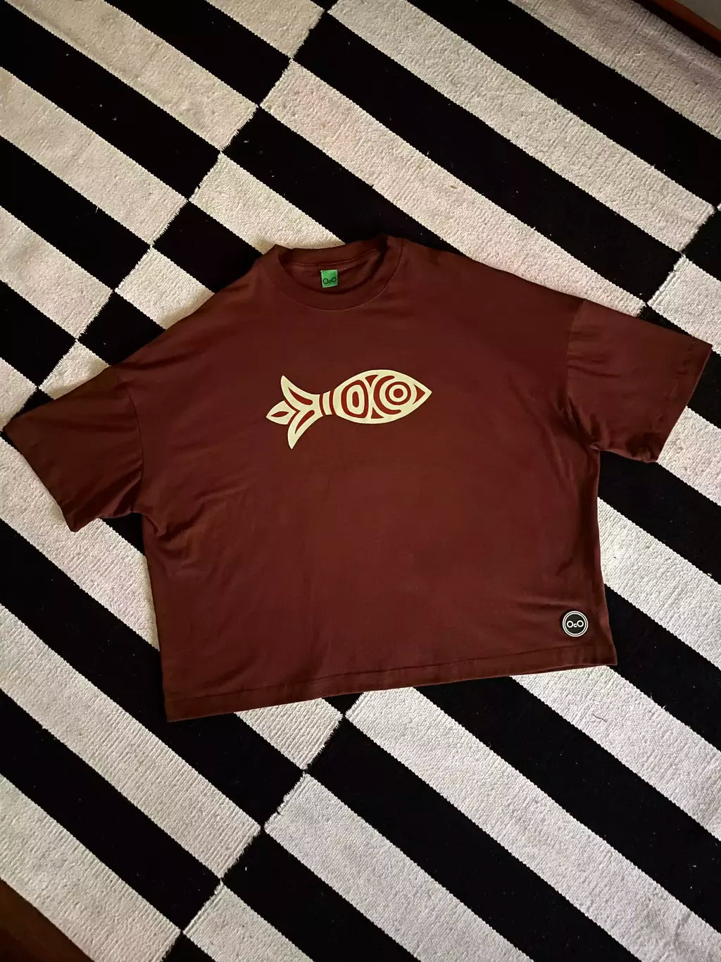 Camiseta OcO Peixe Boxy Marrom