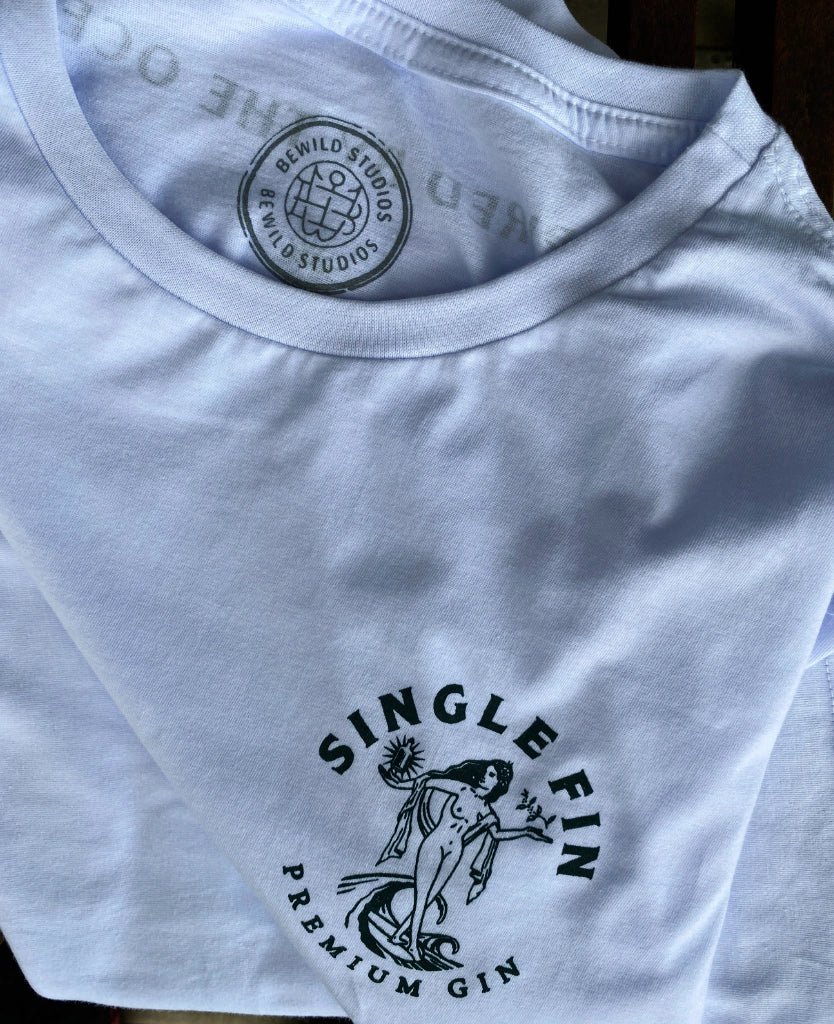 Camiseta Single Fin Ocean Branca