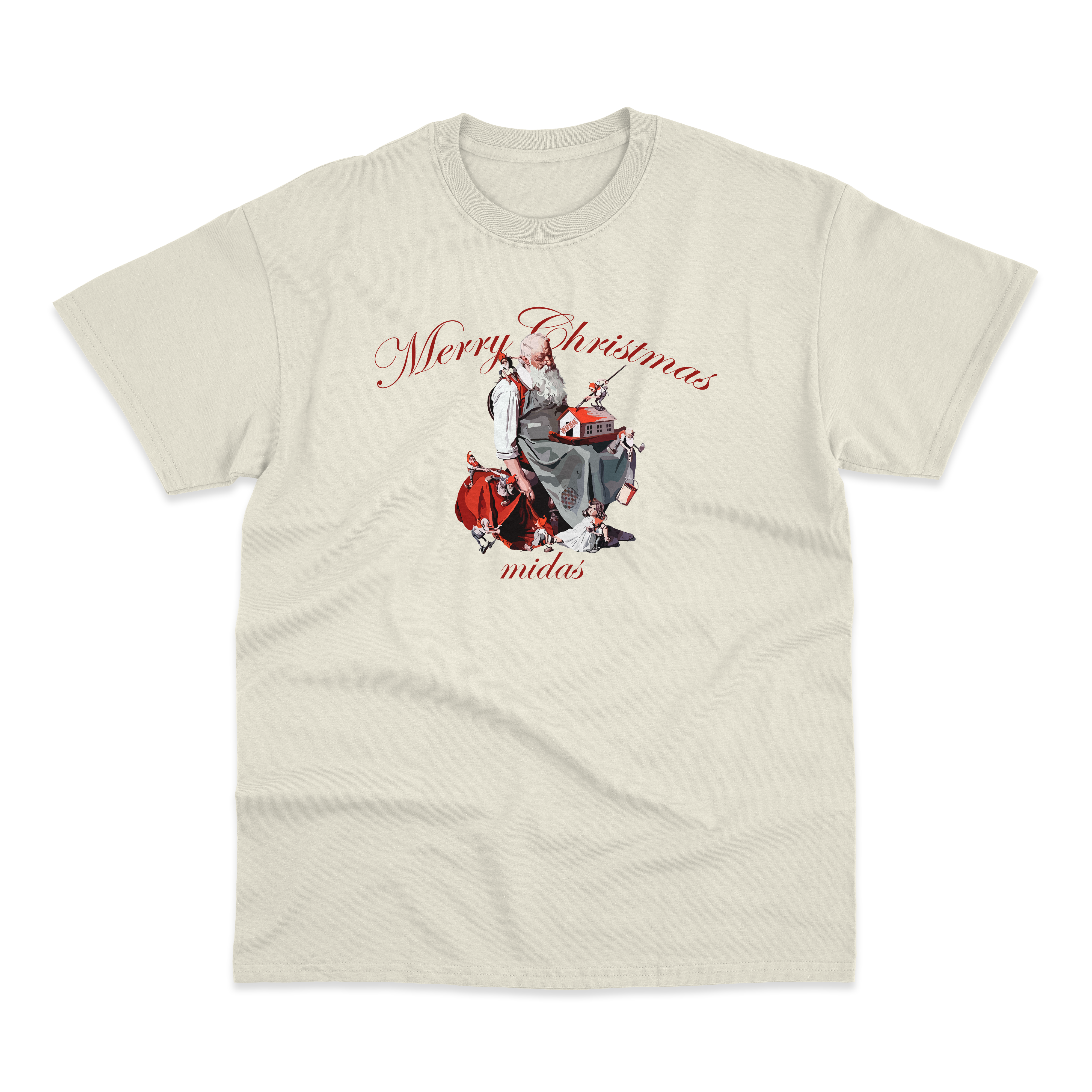 Camiseta Regular Midas & Touch Noel Off White