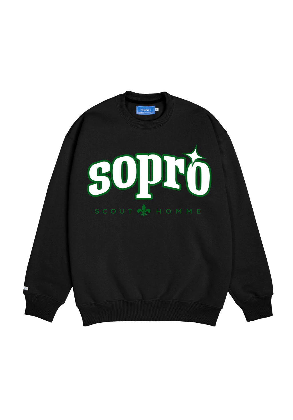 Casaco Crewneck Sopro Star Guide Asphalt Preto