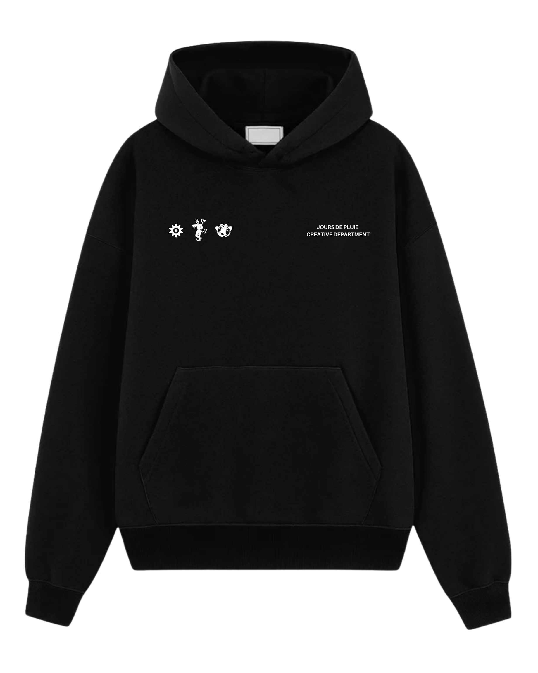 Moletom Jours de Pluie Tarot Trilogy Hoodie Preto frente