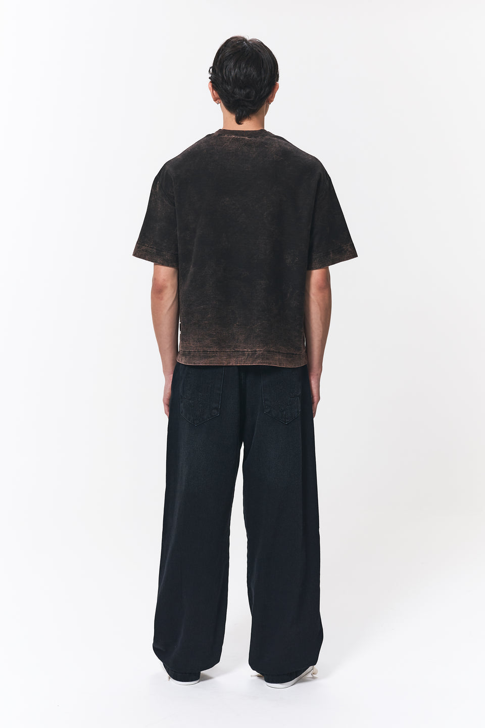 Camiseta Dupla Face Pace Pattern Marrom