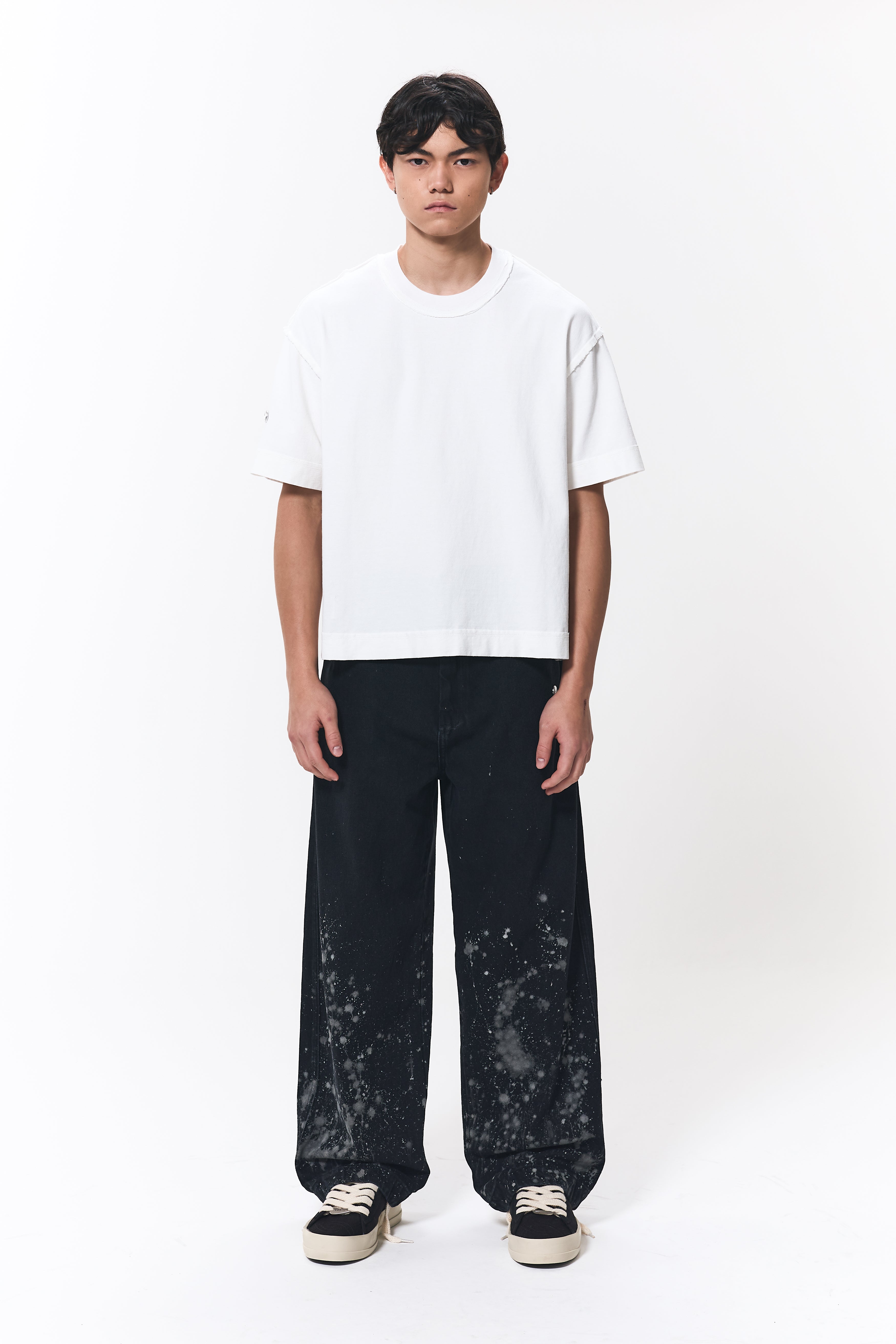 Camiseta Dupla Face Pace Pattern Branca