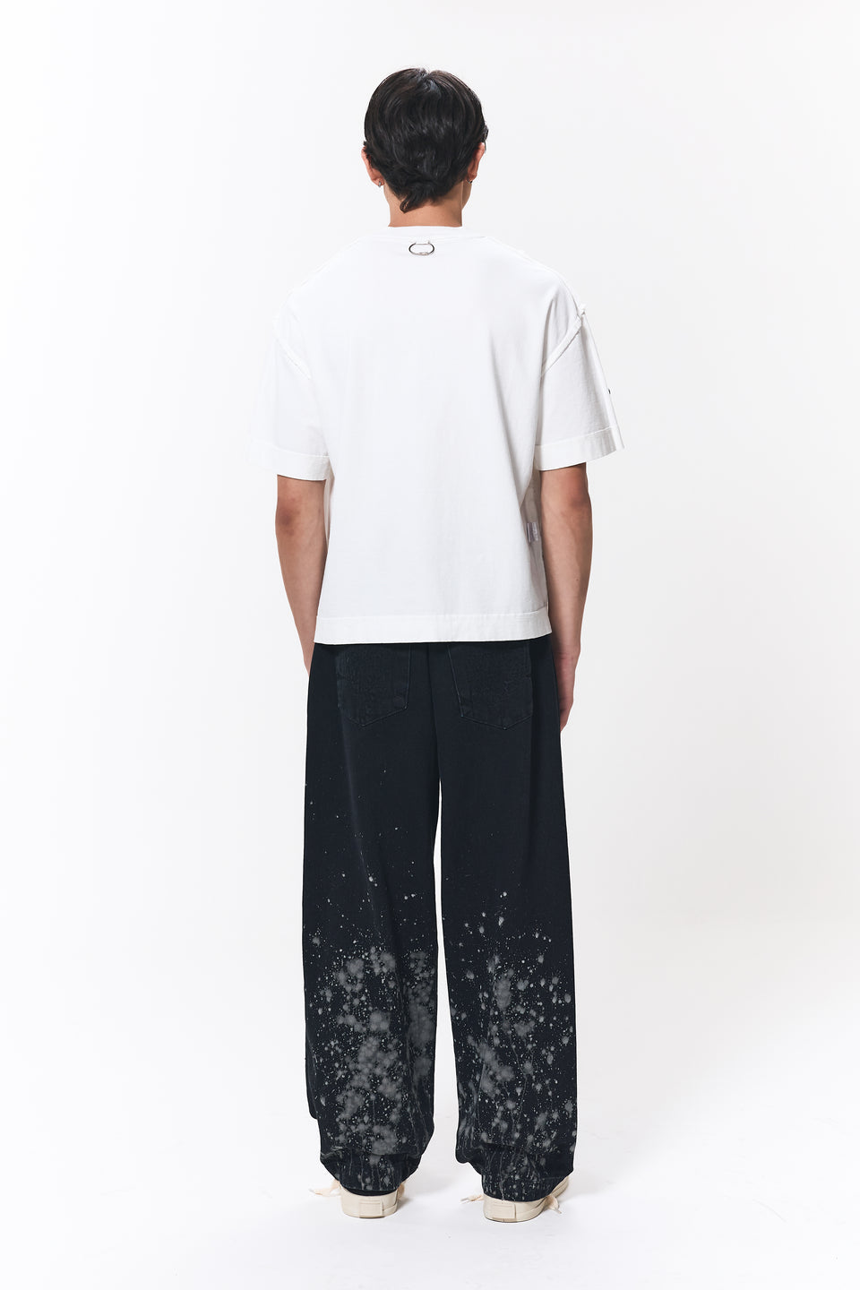 Camiseta Dupla Face Pace Pattern Branca