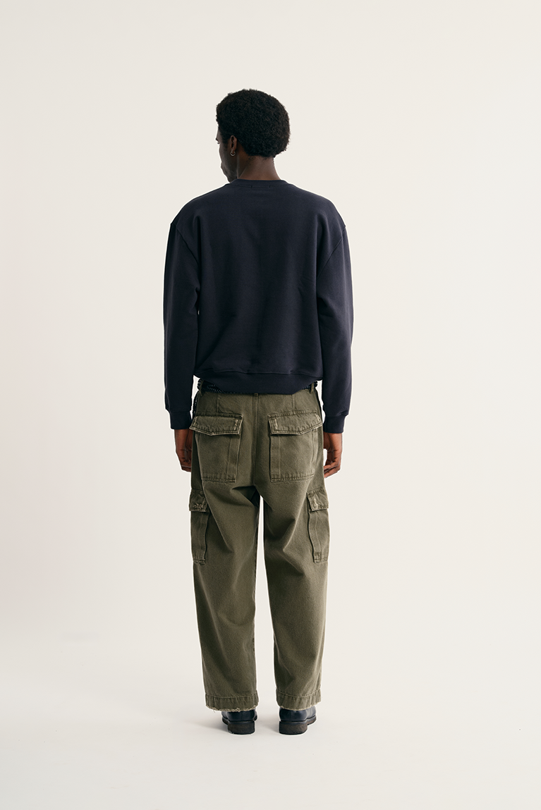 Moletom Carnan Washed Crewneck Preto