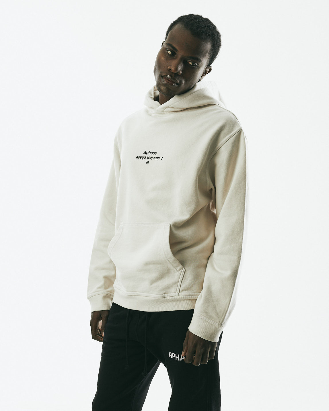 APHASE - Reserve Logo Hoodie Off White
