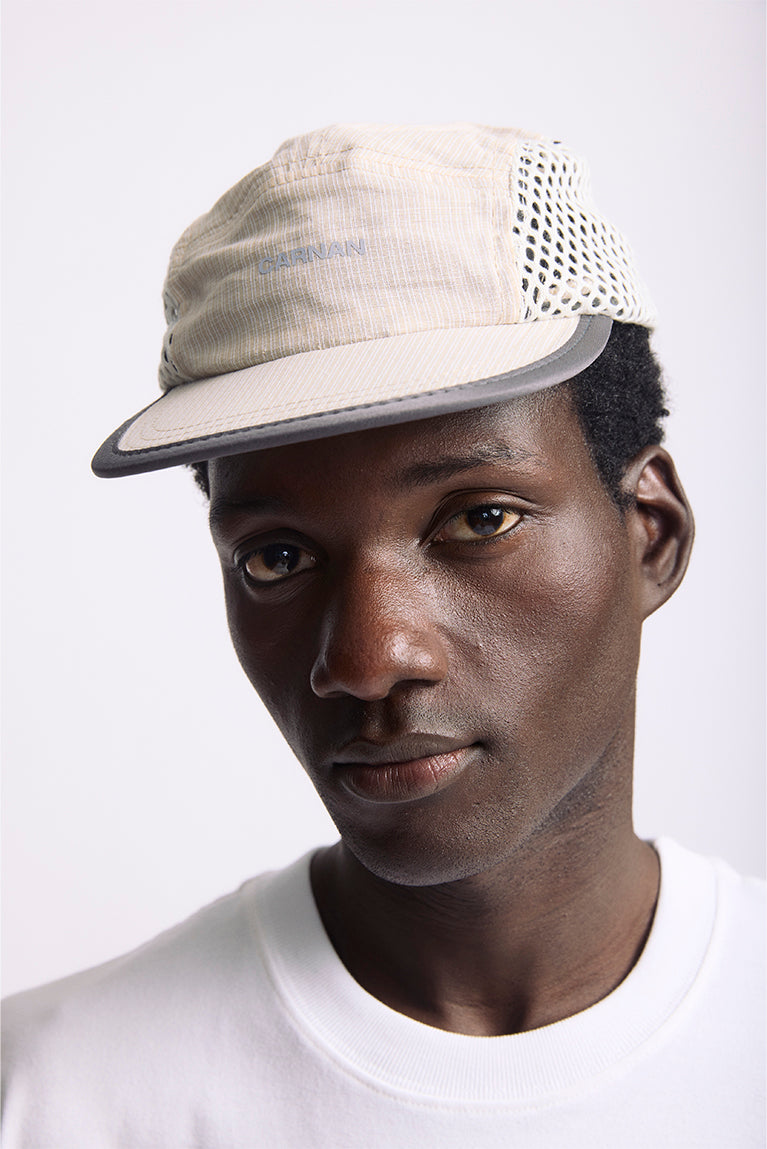 Boné Carnan Xadrez Mesh Bege