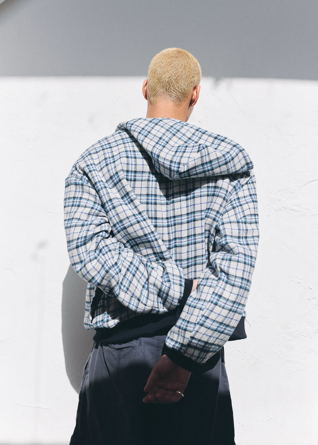 Moletom Sow Reversible Plaid Marinho