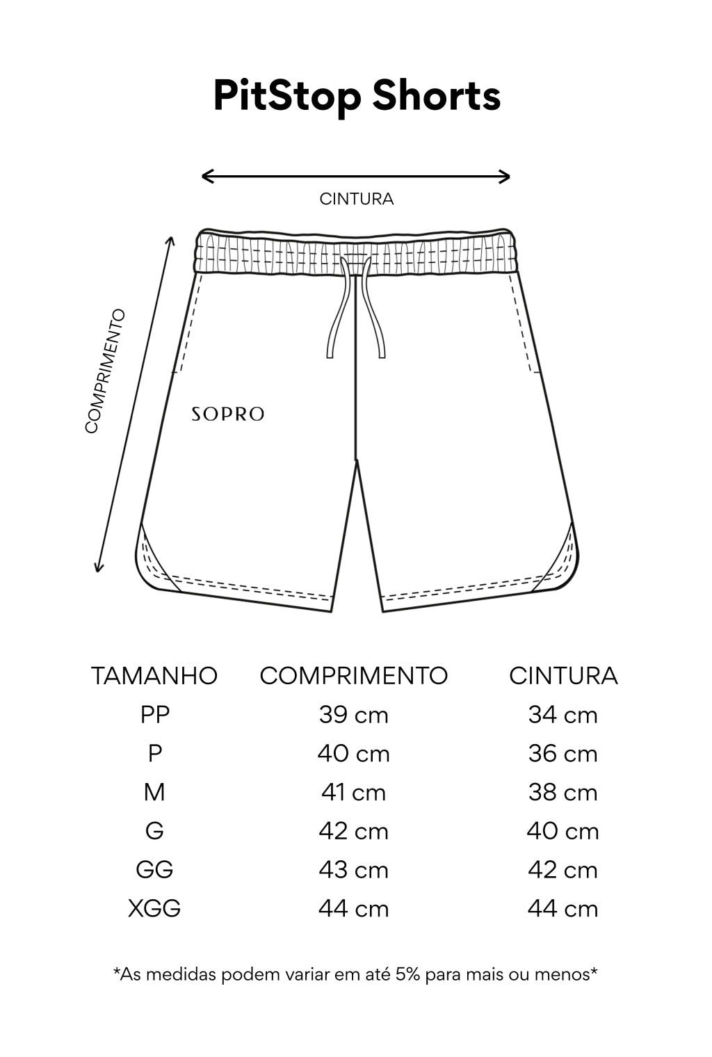 Shorts Sopro PitSop Preto