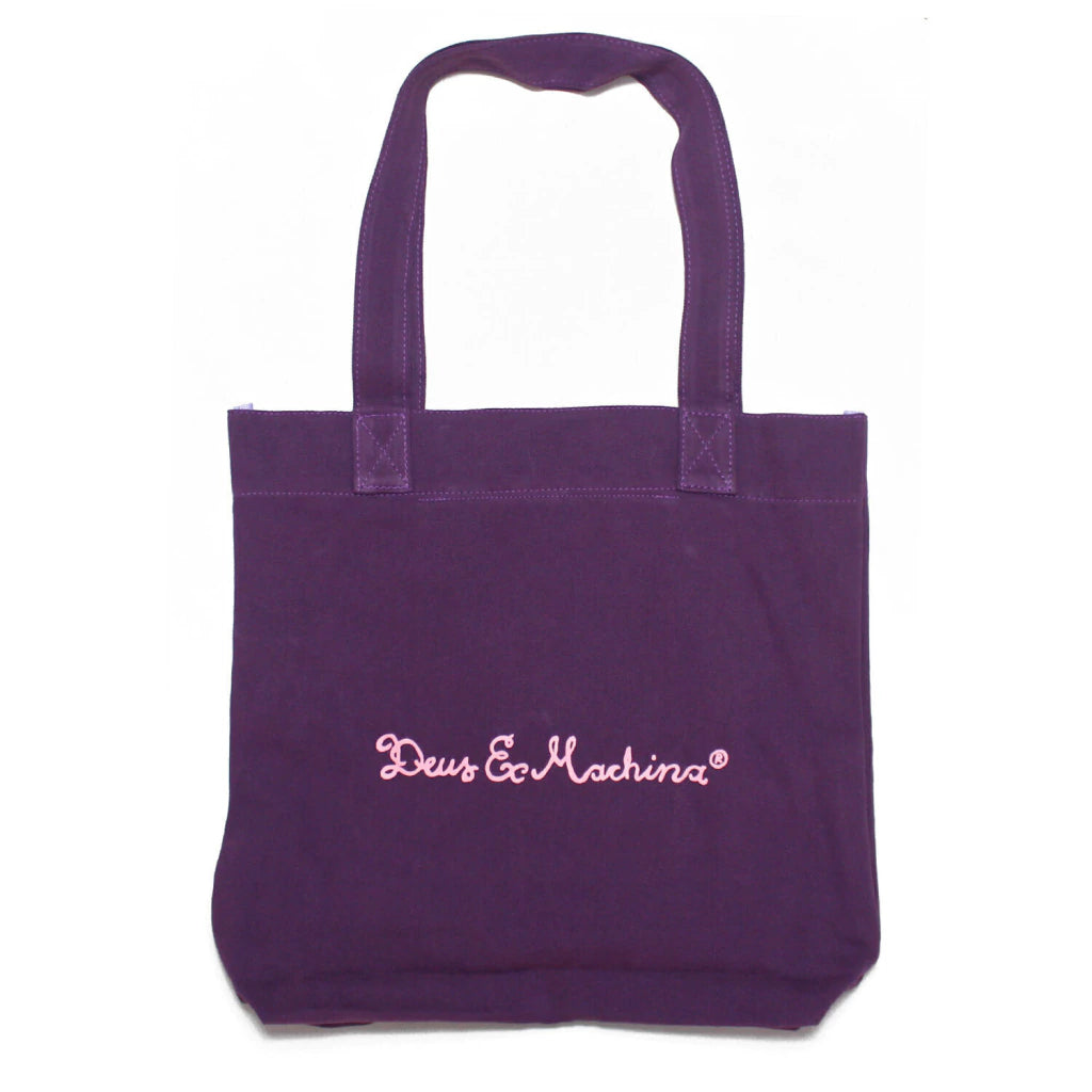 Tote Bag Deus Ex Machina Less Is More Roxa