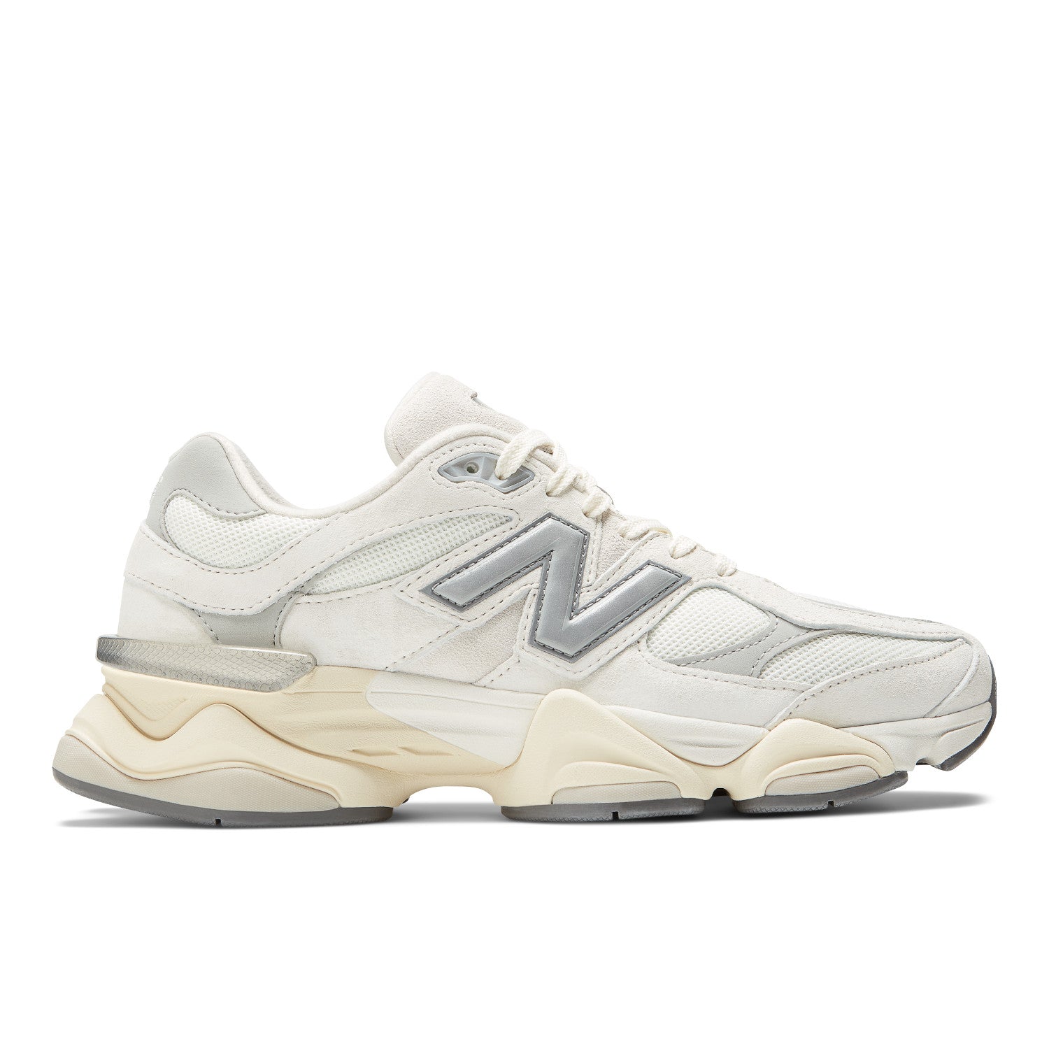 Tênis New Balance 9060 Unissex Branco e Prata