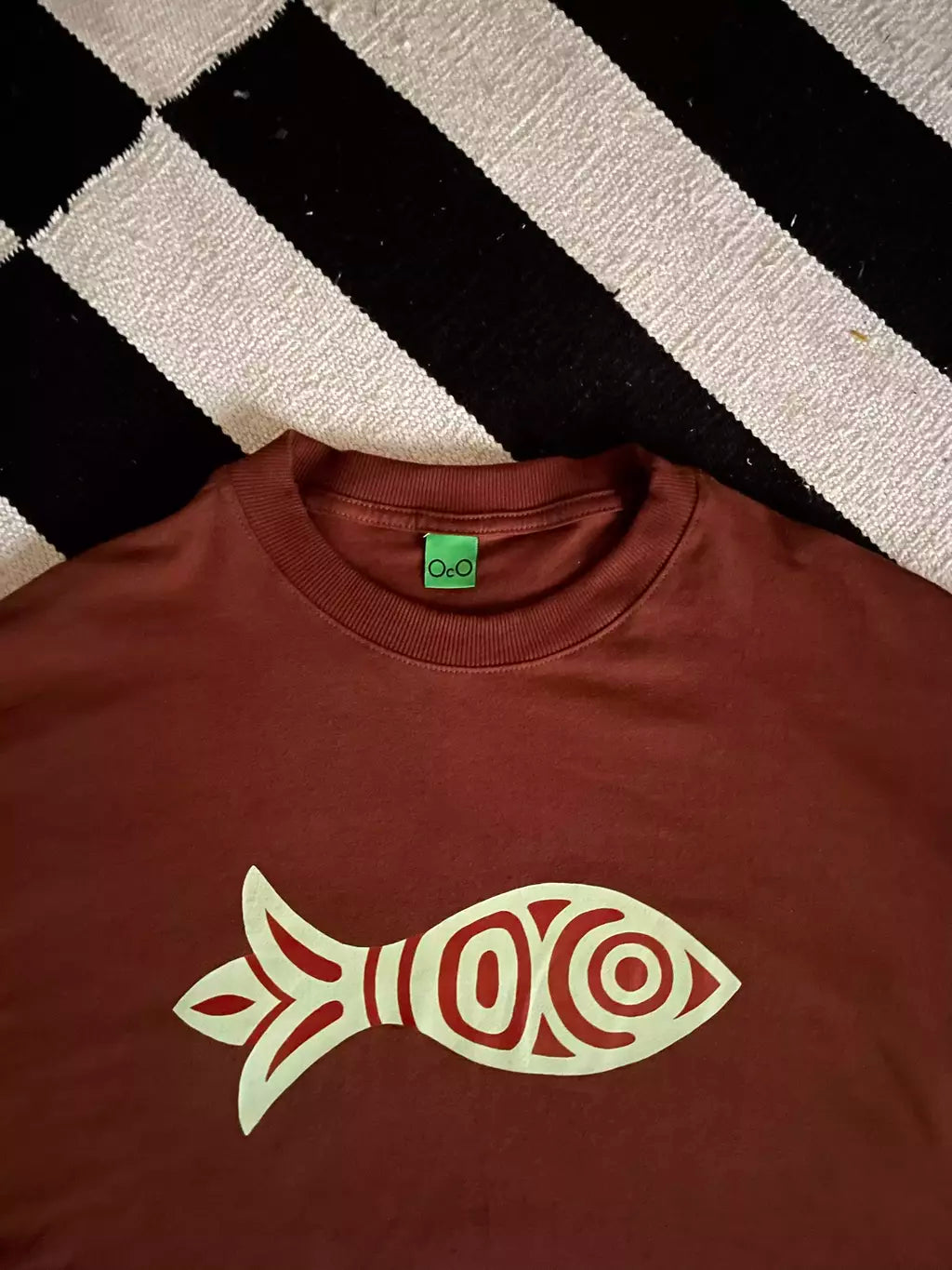 Camiseta OcO Peixe Boxy Marrom