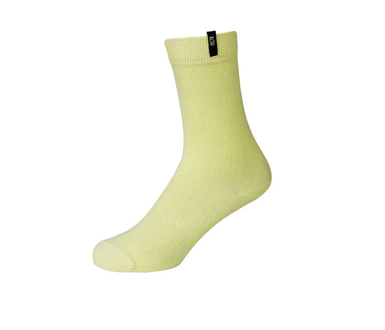 Meia Altai Company Colors Básica Amarelo Bebê